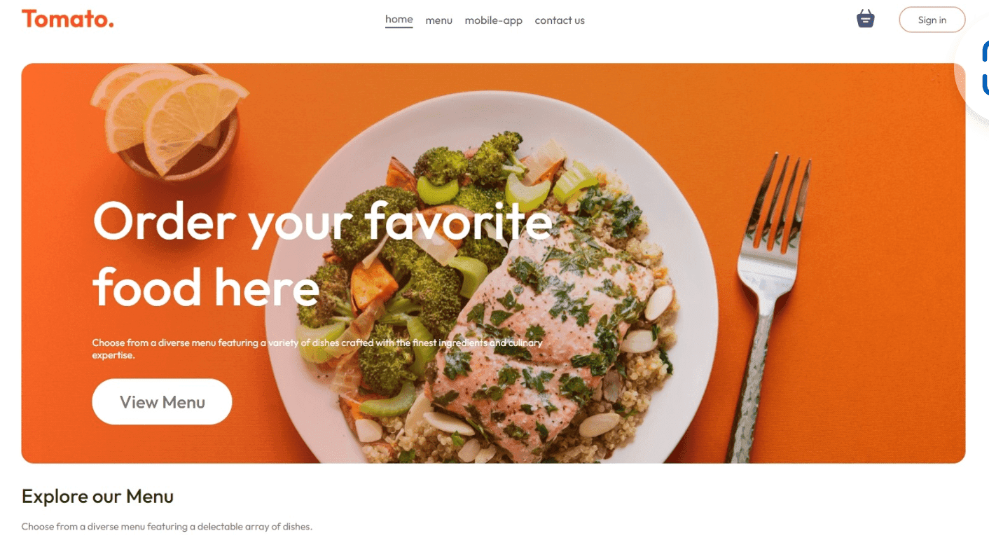 Tomato — Food Delivery App